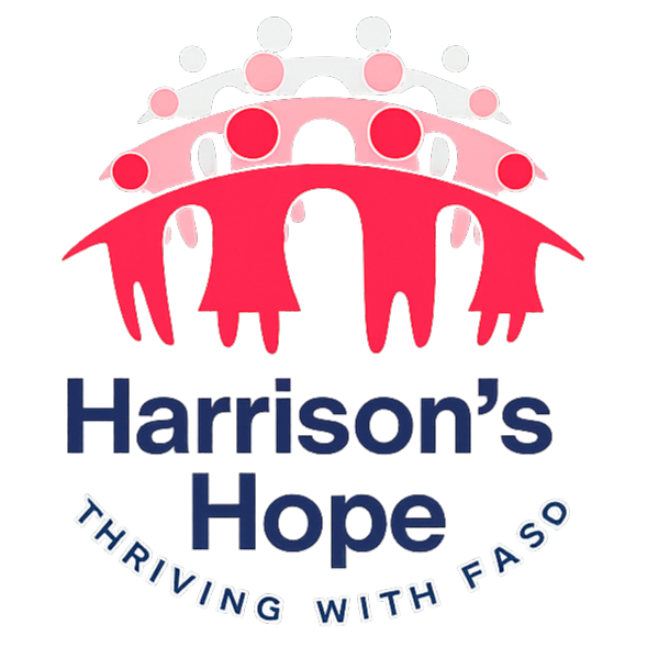 Logo for Harrison's Hope: Thriving with FASD.